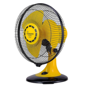 Almonard 300 mm Fusion Wall cum Table Fan | 78 W & 2400 RPM |100% Copper Winding Motor | 3 Speed Settings | Wisper-quiet Operation | For Homes, offices, dorms & any room | Available in Yellow & Black